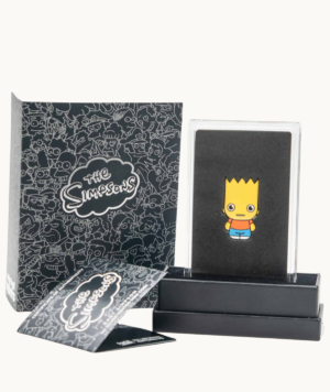 Moneda Plata Bart Simpson 2022_ portada/GoldenArt