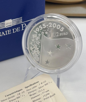 Moneda Plata Europa 1,50€ Francia 2005 _ reverso/GoldenArt Moneda Plata Europa 1,50€ Francia 2005 _ reverso/GoldenArt