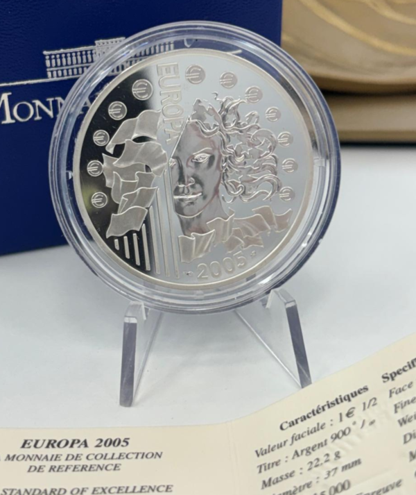 Moneda Plata Europa 1,50€ Francia 2005