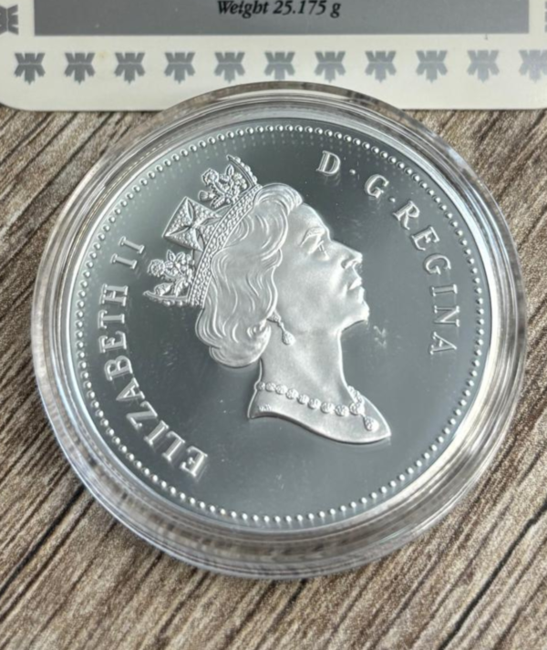 Moneda Plata Manzana Mclntosh 1996_ reverso/Goldenart Moneda Plata Manzana Mclntosh 1996
