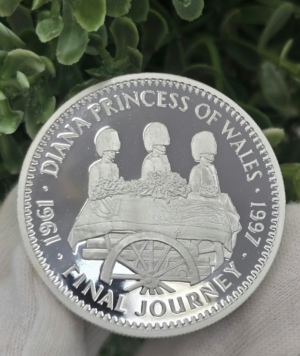 Moneda Plata Princess Diana “Final Journey” 1997 reverso/GoldenArt_
