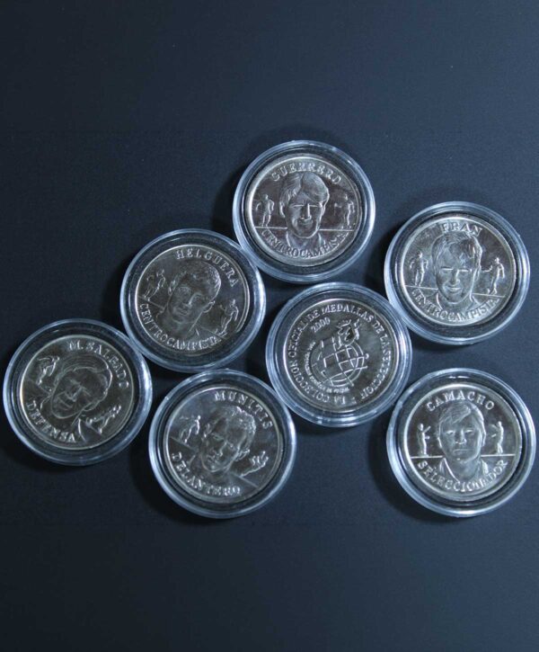 Lote de monedas conmemorativas de la selección española de fútbol Eurocopa 2000